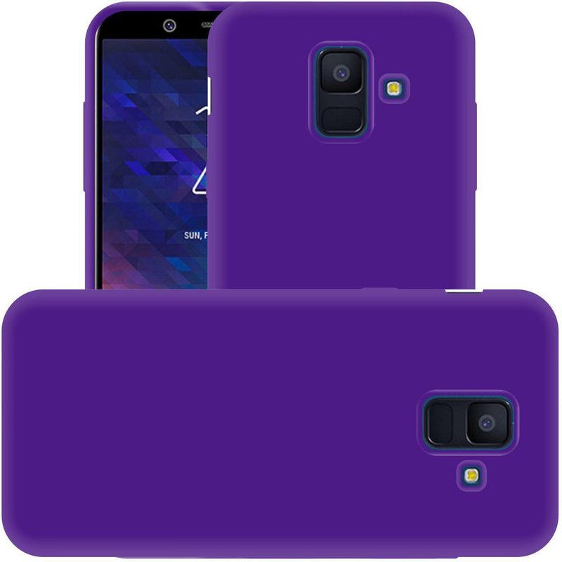 CASE CREATION Back Cover for Samsung Galaxy J6  (Purple, Waterproof, Silicon, Pack of: 1)