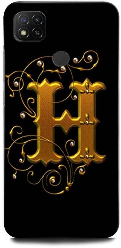 ORBIQE Back Cover for POCO C31 MZB0A0KIN H, H LETTER, H ALPHABET, DESIGN  (Multicolor, Hard Case)
