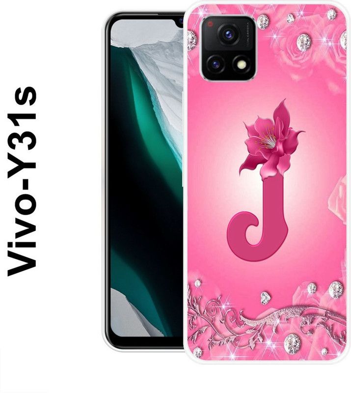 INDIALAND Back Cover for Vivo Y72 5G, Vivo Y31s 5G  (Pink, White, Silicon)