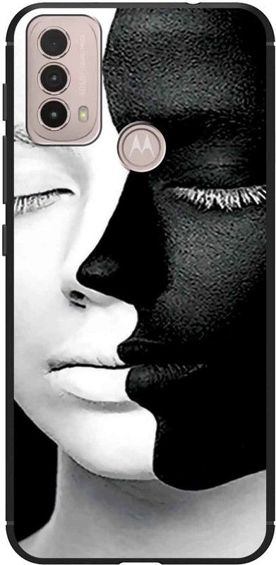 CaseRepublic Back Cover for Motorola Moto E40  (Black, Grip Case, Pack of: 1)