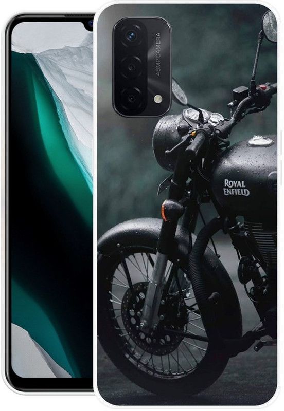 Krtagy Back Cover for Oppo A74 5G  (Black, Dual Protection, Silicon, Pack of: 1)