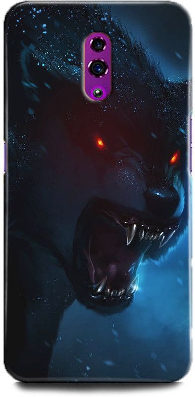 INTELLIZE Back Cover for Oppo Reno/CPH1919 wolf,Printed  (Multicolor, Shock Proof, Pack of: 1)