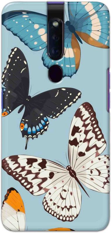 NDCOM Back Cover for OPPO F11 Pro Butterflys Printed  (Multicolor, Hard Case, Pack of: 1)