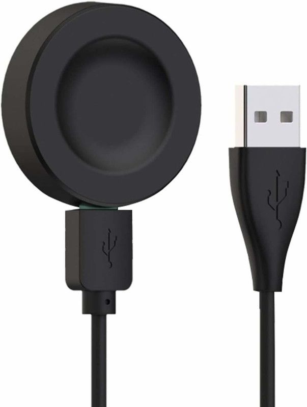 housemate ECG Magnetic Wireless Charging Dock Fast Charger Stand USB Charging Cable 100CM (Black) Charging Pad