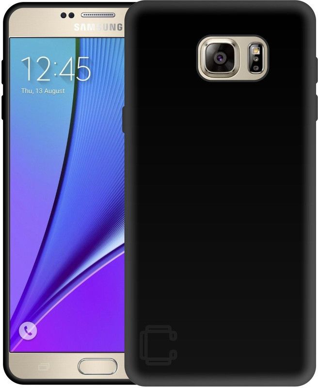 CASE CREATION Back Cover for Samsung Galaxy (Note 5) Matte finish Back case Back Cover  (Black, Waterproof, Pack of: 1)