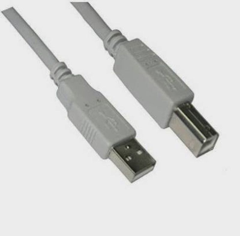 BLENDIA Micro USB Cable 1.5 m USB 1.5 Mtr  (Compatible with Printer, White, One Cable)