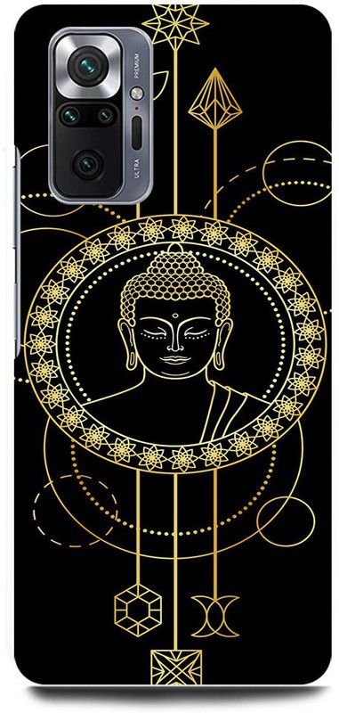 FRONK Back Cover for REDMI Note 10 Pro, GAUTAM, BUDDHA, NAMO, BUDDHAYE  (Black, Hard Case, Pack of: 1)