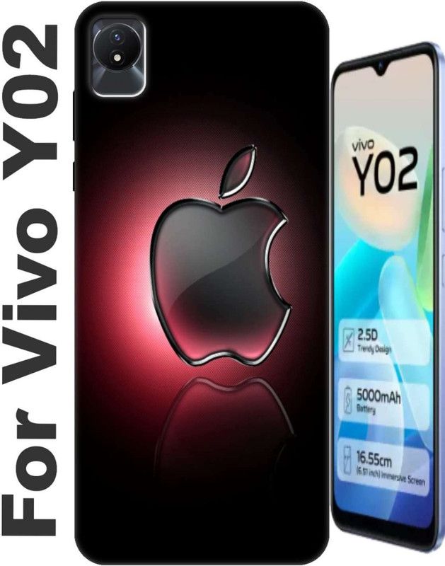 RDcon Back Cover for Vivo Y02 2505  (Purple, Flexible, Silicon, Pack of: 1)