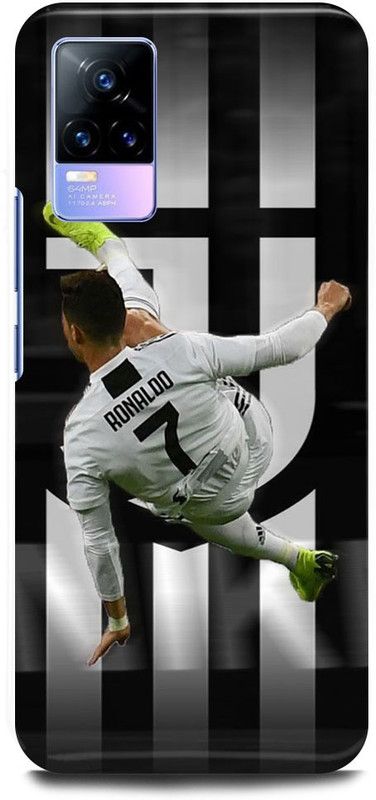 FIKORA Back Cover for vivo V21e 4G, V2061, CRISTIANO, RONALDO, CR7, REAL, MEDRID  (White, Hard Case, Pack of: 1)
