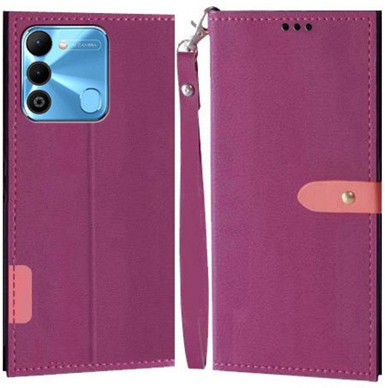 Ideogram Flip Cover for Tecno Spark 9  (Pink, Shock Proof, Pack of: 1)