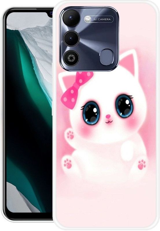 REALKING Back Cover for Tecno Spark 9  (Pink, Silicon)