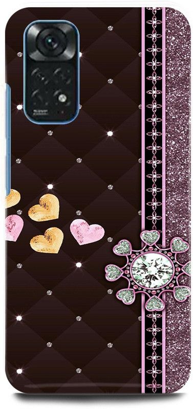 play fast Back Cover for Redmi Note 11S MATTRESS, SHAPE, DESIGN, LOVE, HEARTS  (Multicolor, Hard Case)