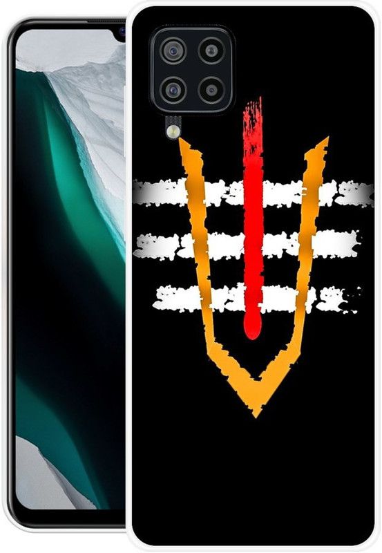 REALKING Back Cover for Samsung Galaxy F22  (Black, White, Silicon)
