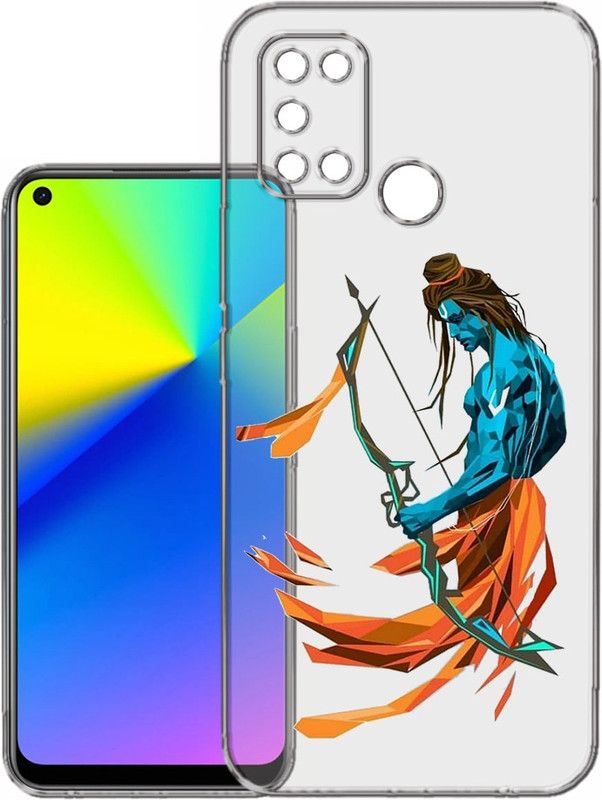 HANIRY Back Cover for Realme 7i / RMX2103 mobile cover | JAI SHREE RAM | Design | PNG_44  (Multicolor, Flexible, Silicon, Pack of: 1)