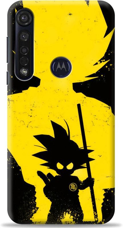 Loffar Back Cover for Moto G8 Plus  (Black, Yellow, Shock Proof, Pack of: 1)