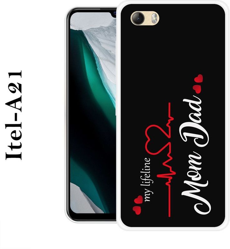 INDIALAND Back Cover for Itel A21  (Multicolor, Silicon)