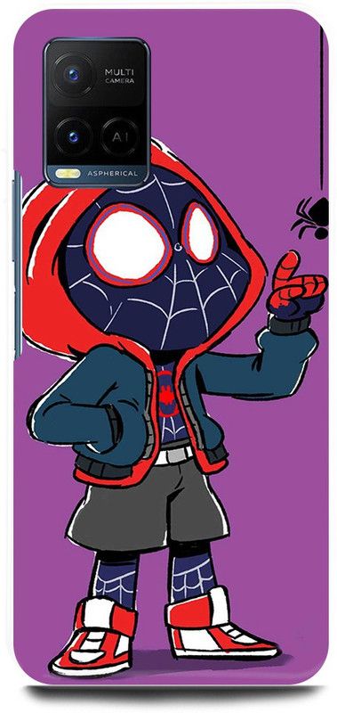 play fast Back Cover for Vivo Y33T, V2146 THE, AMAZING, SPIDERMAN, SPIDER  (Red, Hard Case, Pack of: 1)