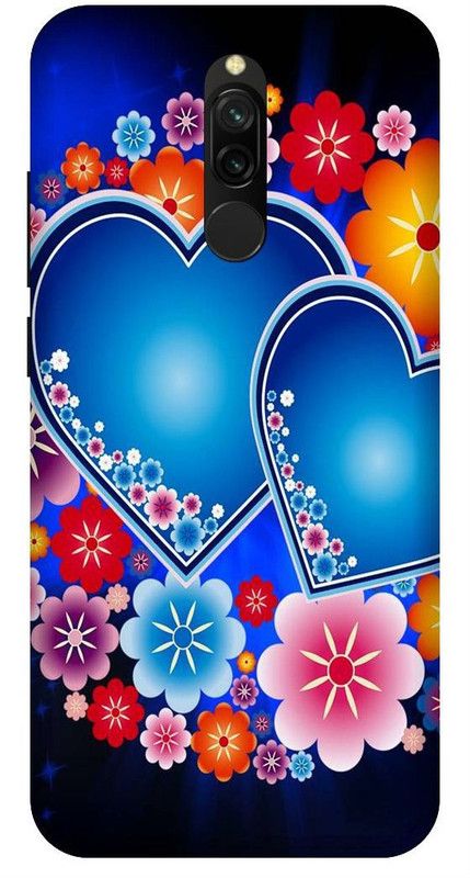 SSMORYA Back Cover for Mi Redmi 8 Flower Texture Printed Back Cover  (Multicolor, Waterproof, Pack of: 1)