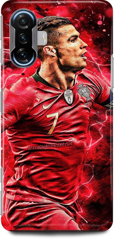 play fast Back Cover for POCO F3 GT CRISTIANO, RONALDO, FOOTBALL, PLAYER, JUVENTUS  (Red, Hard Case, Pack of: 1)