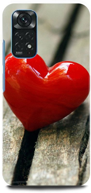play fast Back Cover for Redmi Note 11S RED, HEART, COUPLE, LOVE  (Red, Hard Case, Pack of: 1)