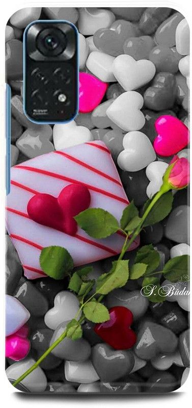 play fast Back Cover for Redmi Note 11 LOVE, COUPLE, LOVERS, HEART, PINK, HEART  (Multicolor, Hard Case, Pack of: 1)