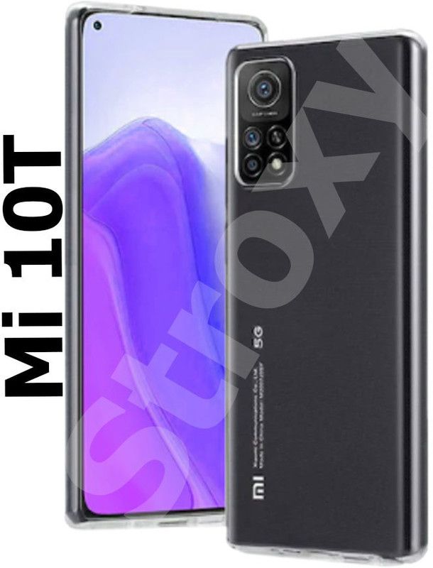 stroxy Back Cover for Mi 10T  (Transparent, Dual Protection, Silicon, Pack of: 1)