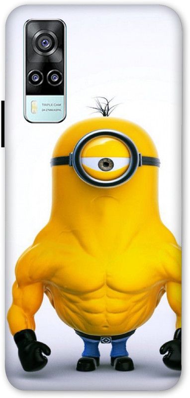 Upshot Back Cover for Vivo Y31  (Yellow, White, Grip Case, Silicon, Pack of: 1)