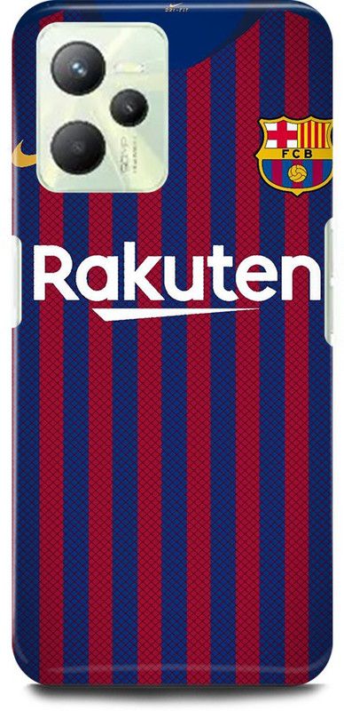 play fast Back Cover for Realme C35, RMX3511 RAKUTEN, FCB, BARCELONA  (Purple, Hard Case, Pack of: 1)