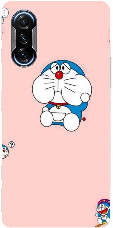 Golden Mask Back Cover for Sky Hawk Back Cover For Redmi Poco F3 GT Doremon Cartoon  (Multicolor, Waterproof, Silicon, Pack of: 1)