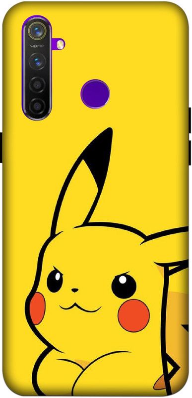 A1 Prints Back Cover for Realme 5 Pro  (Yellow, Hard Case, Pack of: 1)