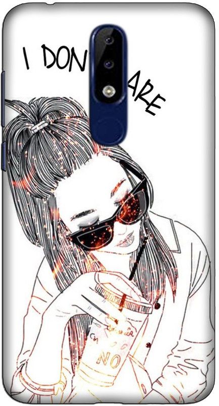 CROKIAN Back Cover for Nokia 6.1 Plus Attitude girl Back Cover  (Multicolor, Hard Case, Pack of: 1)