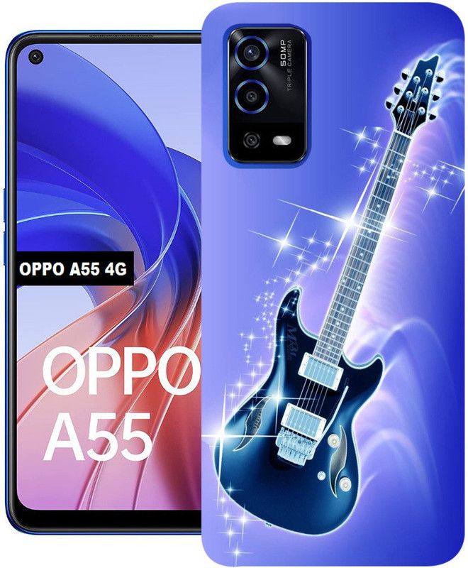 Anami Back Cover for OPPO A55 4G  (Blue, Dual Protection, Silicon, Pack of: 1)