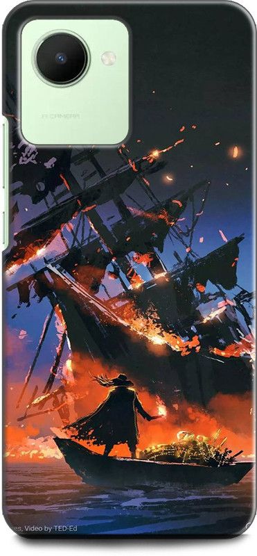 WallCraft Back Cover for Realme C30, RMX3581 JACK SPARROW, PIRATES OF THE CARIBBEAN, JOHNY DEPP  (Multicolor, Dual Protection, Pack of: 1)