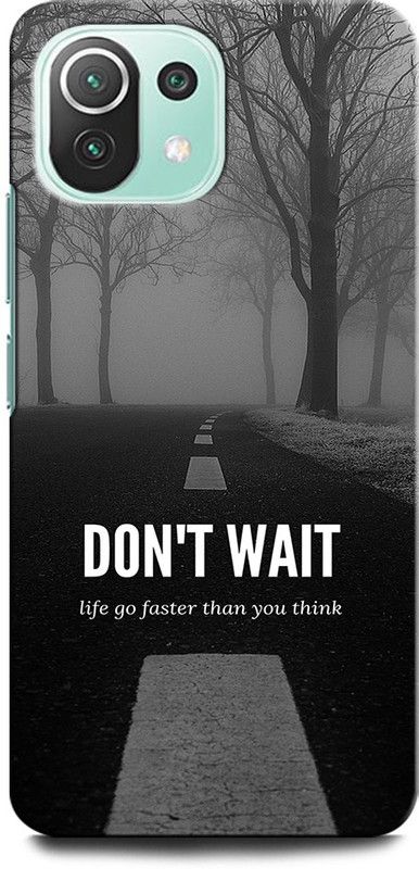GRAFIQE Back Cover for Mi 11 Lite, Xiaomi 11Lite NE DON'T WAIT, ALONE, WAITING, NATURE  (Multicolor, Shock Proof, Pack of: 1)