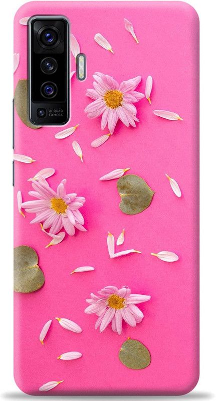 Crafter Back Cover for Vivo X50  (Pink, Shock Proof, Pack of: 1)