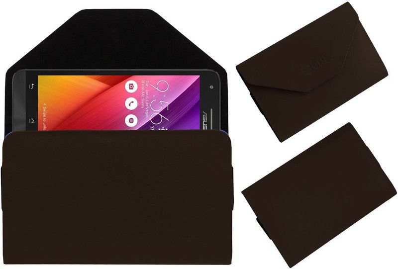 ACM Pouch for Asus Zenfone Go 5.0 Lte T500  (Brown, Cases with Holder, Pack of: 1)