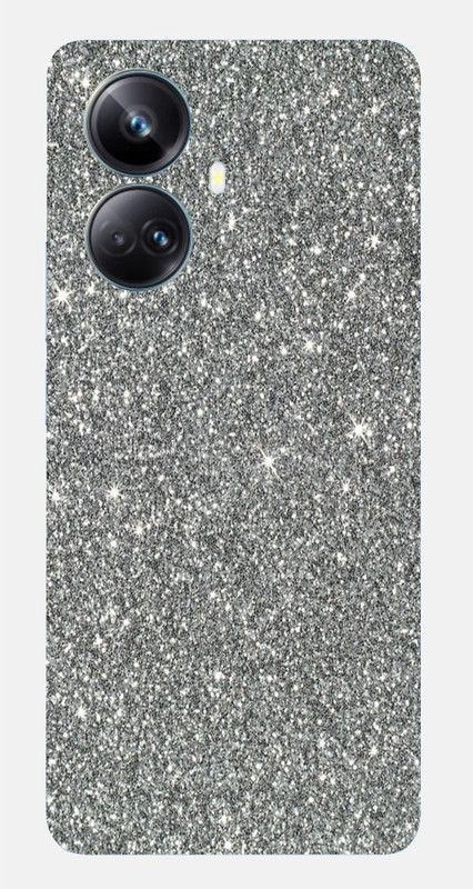 AsSkin Realme 10 Pro Plus, realme 10 pro plus Mobile Skin  (Ultra Grey Glitter High Gloss Finish).)