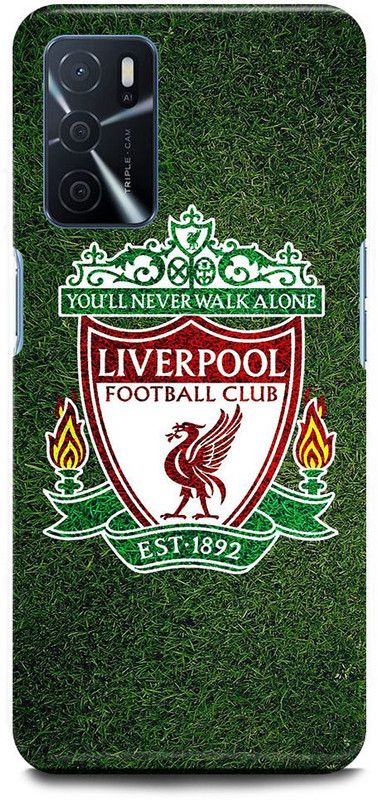 FUGGA Back Cover for OPPO A16, LIVERPOOL, SLOGAN, FOOTBALL, YOU, WILL, NEVER, WALK, ALONE  (Green, Hard Case, Pack of: 1)