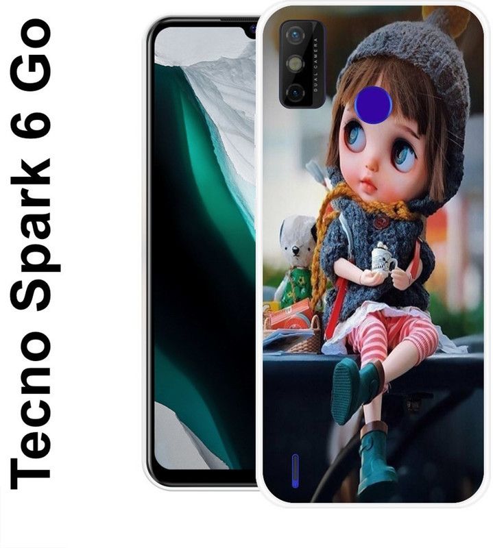 JATLAND Back Cover for Tecno Spark 6 Go, Tecno Spark Go 2021  (Multicolor, Grip Case, Silicon)