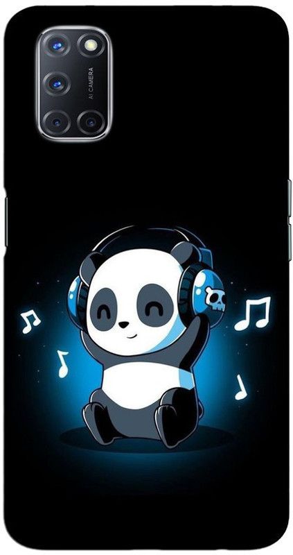 CROKIAN Back Cover for OPPO A52 panda Back Cover  (Multicolor, Hard Case, Pack of: 1)