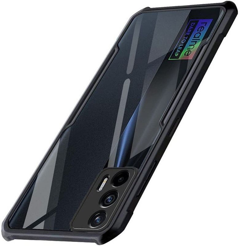 BooZ Bumper Case for Realme X7 Max 5G  (Black, Transparent, Hard Case, Pack of: 1)