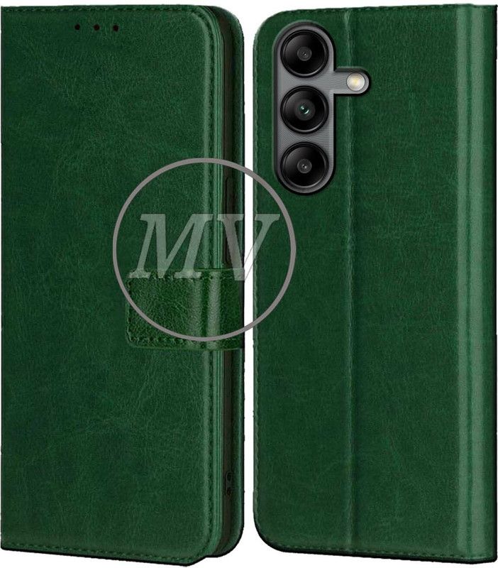 MV Back Cover for Samsung A04S  (Green, Cases with Holder, Pack of: 1)
