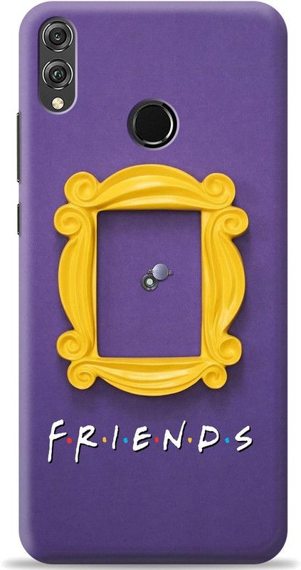 Loffar Back Cover for Honor 8X  (Purple, Shock Proof, Pack of: 1)