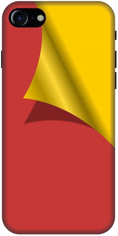 UMPRINT Back Cover for Apple Iphone 7 Red Yellow Combo Printed Back Cover  (Multicolor, Hard Case, Pack of: 1)