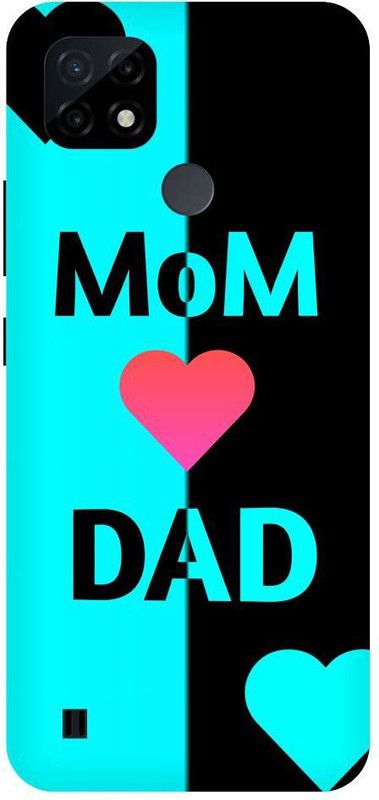 Thecoverking Back Cover for Realme C21 ( Printed Love Mom Dad Back Cover  (Multicolor, Pack of: 1)