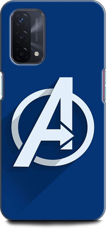 Afterglow Back Cover for Oppo A74 5G AVENGERS LOGO, AVENGERS SIGN, MARVEL, AVENGER, COMIC  (Multicolor, Shock Proof, Pack of: 1)