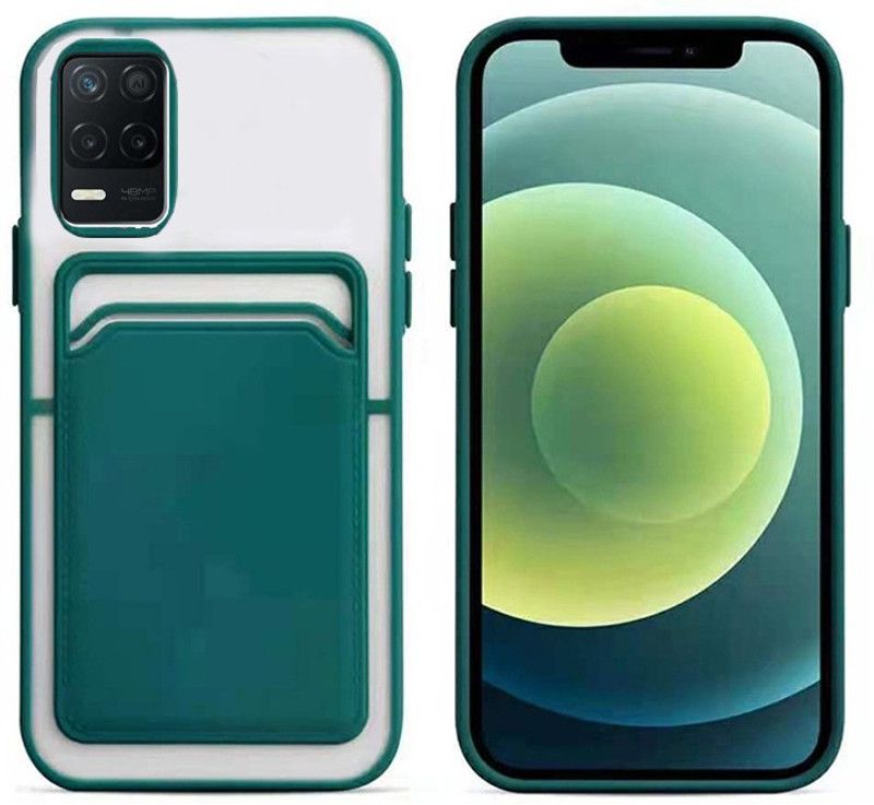TROOZ Back Cover for REALME 8 PRO  (Green, Camera Bump Protector, Pack of: 1)