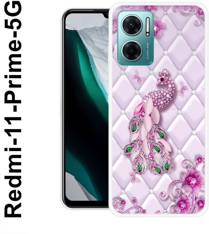 BAGRA Back Cover for Redmi 11 Prime 5G  (Purple, Grip Case, Silicon)