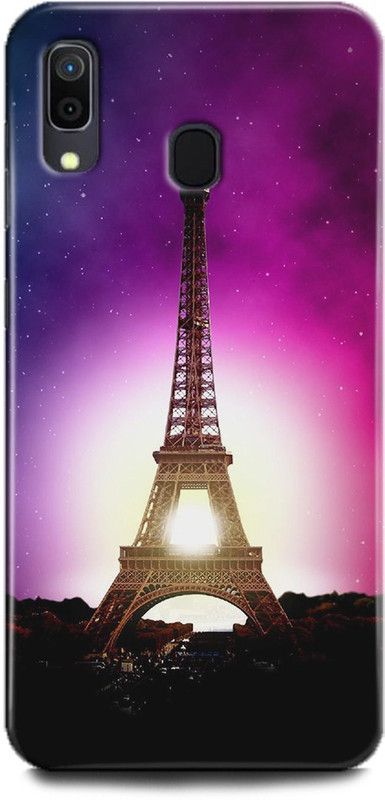INDICRAFT Back Cover for Samsung Galaxy A20, Eiffel tower, Printed  (Multicolor, Shock Proof, Pack of: 1)