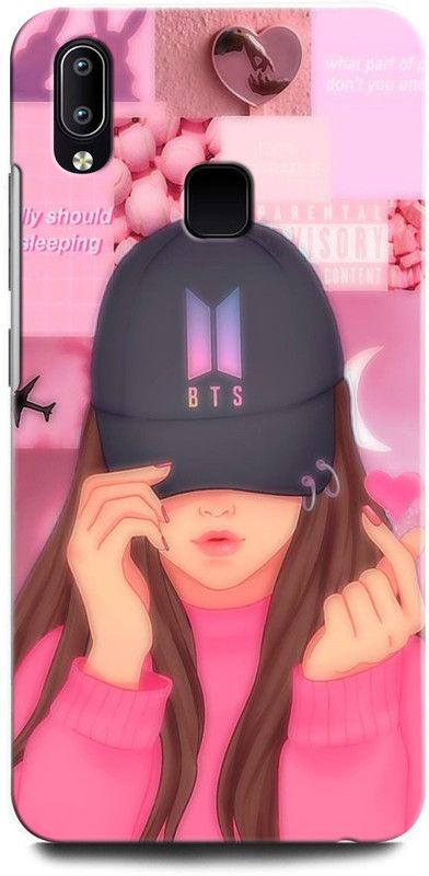 ORBIQE Back Cover for Vivo Y91 1811 BTS X ARMYJUNGSHOOK, KOREAN, HEARTBEAT, BTS, GIRL, SINGER  (Multicolor, Hard Case, Pack of: 1)